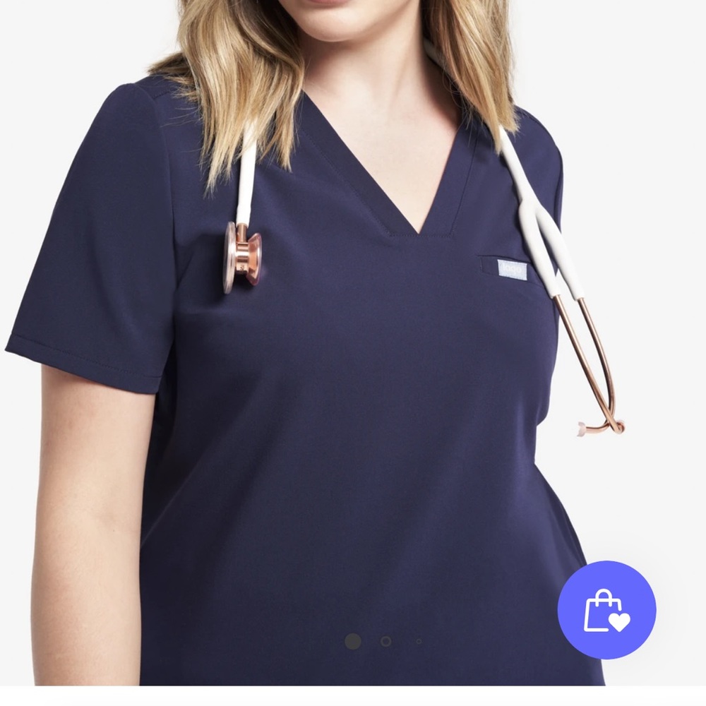 Lago - one pocket scrub top XS